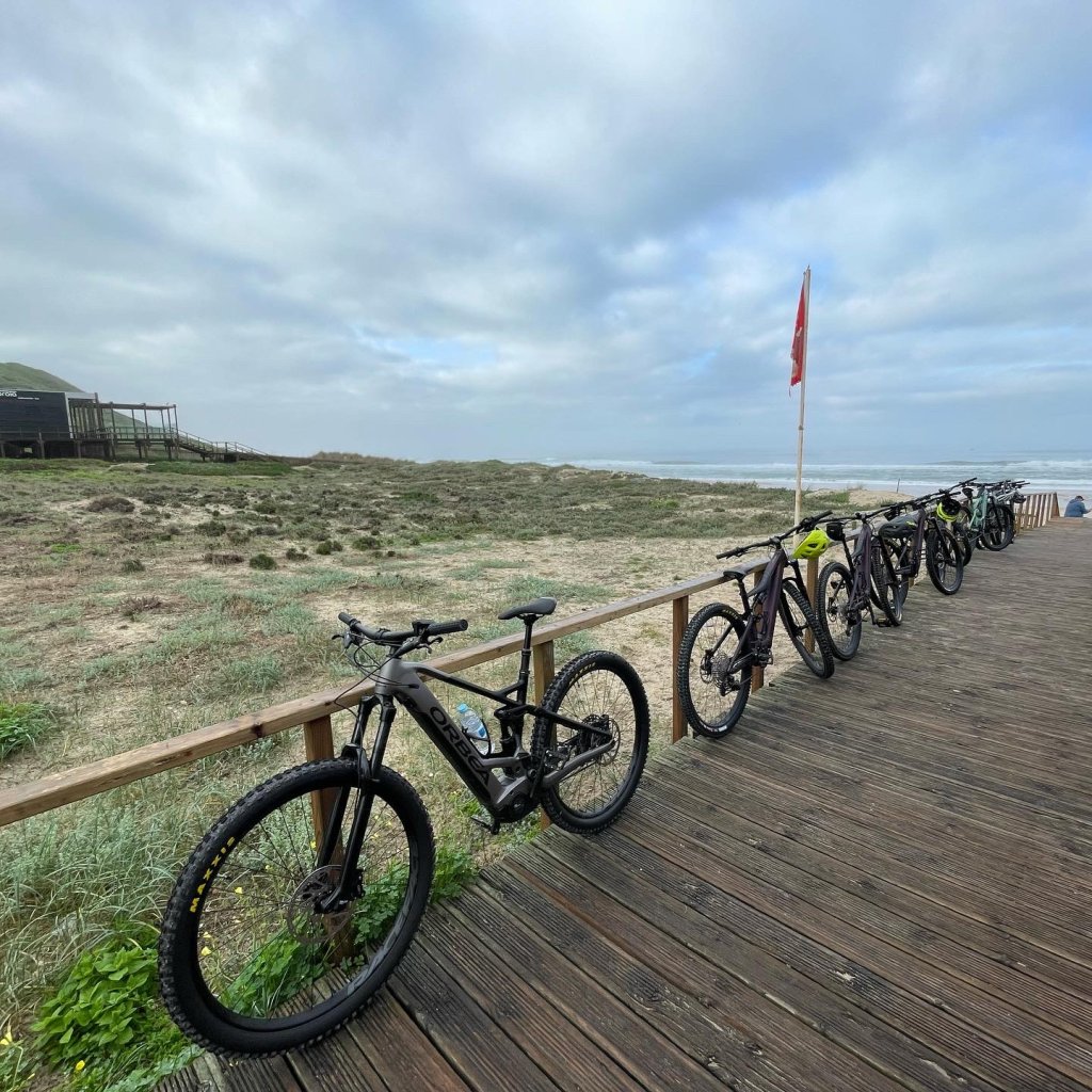 Wild Cliffs & Red Deer: Half-Day Nazaré North Coast E-Bike Tour.